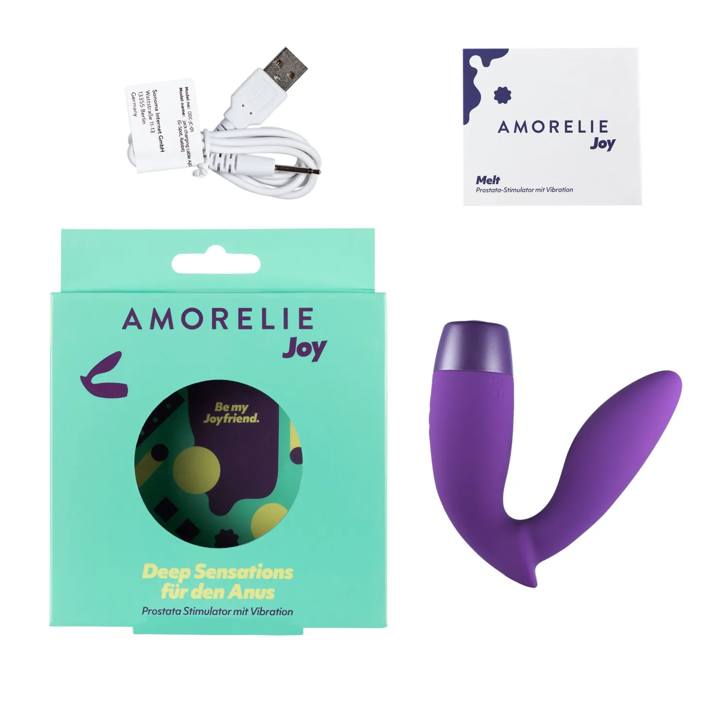 AMORELIE - Vibromasseur prostatique "Melt" - Violet
