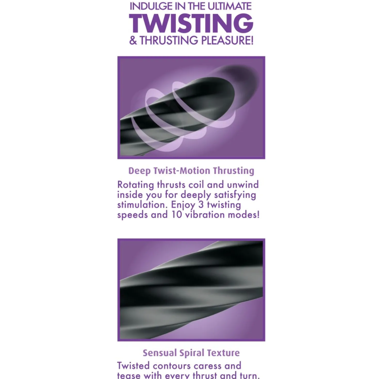 Anal Fantasy - Twist Ecstasy Thruster - Noir