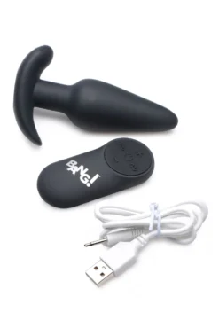BANG! - Plug Anal Vibrant avec Télécommande -Noir