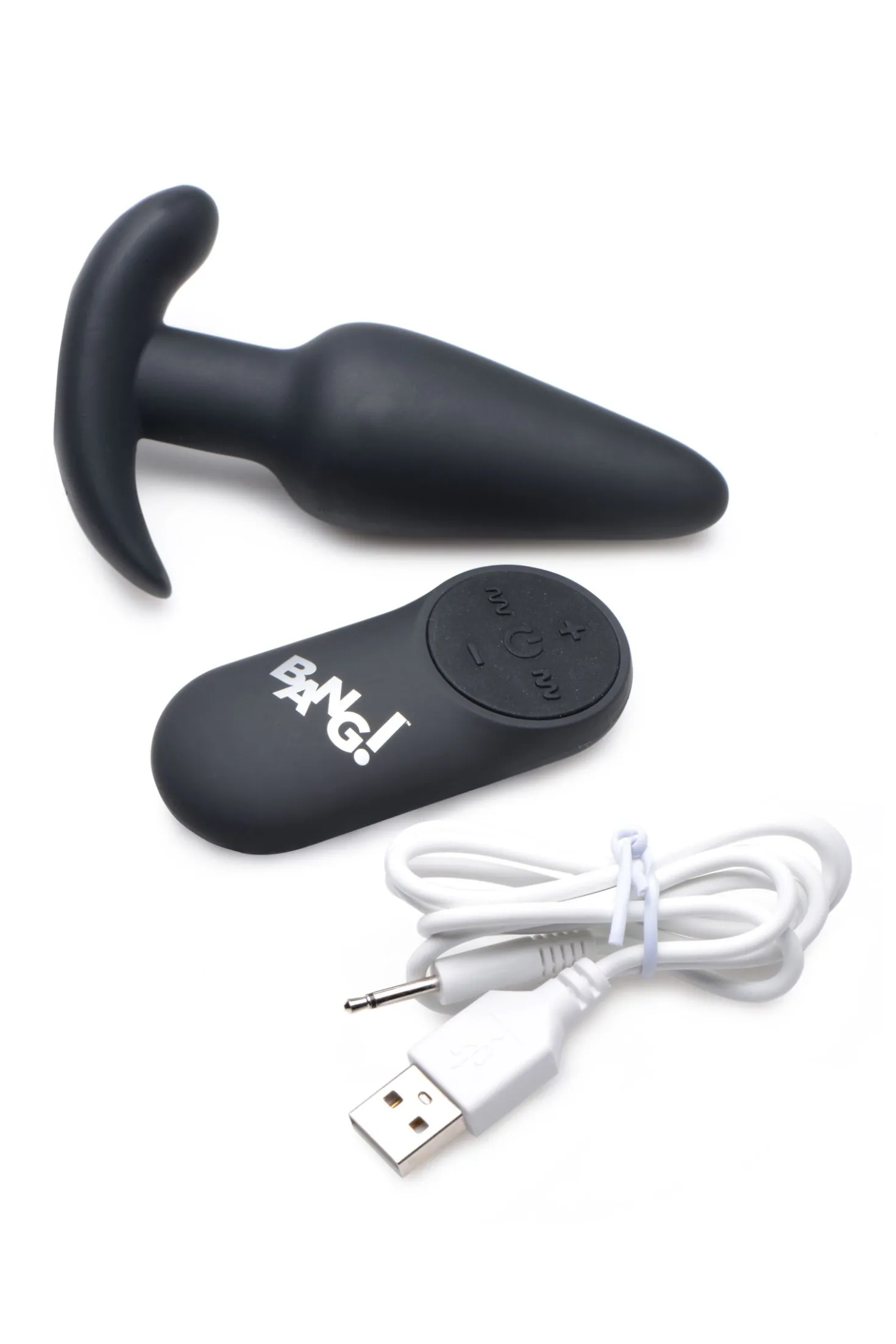 BANG! - Plug Anal Vibrant avec Télécommande -Noir