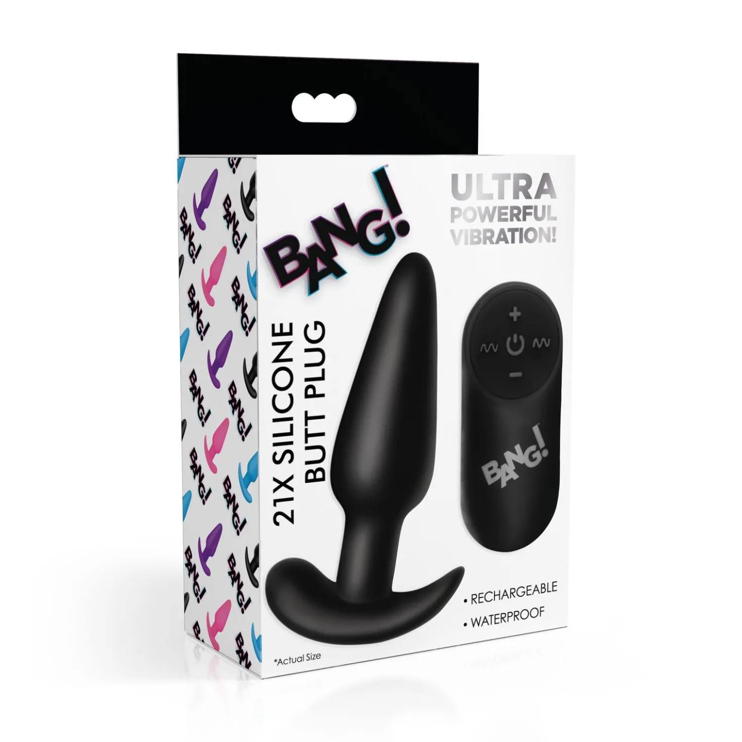 BANG! - Plug Anal Vibrant avec Télécommande -Noir