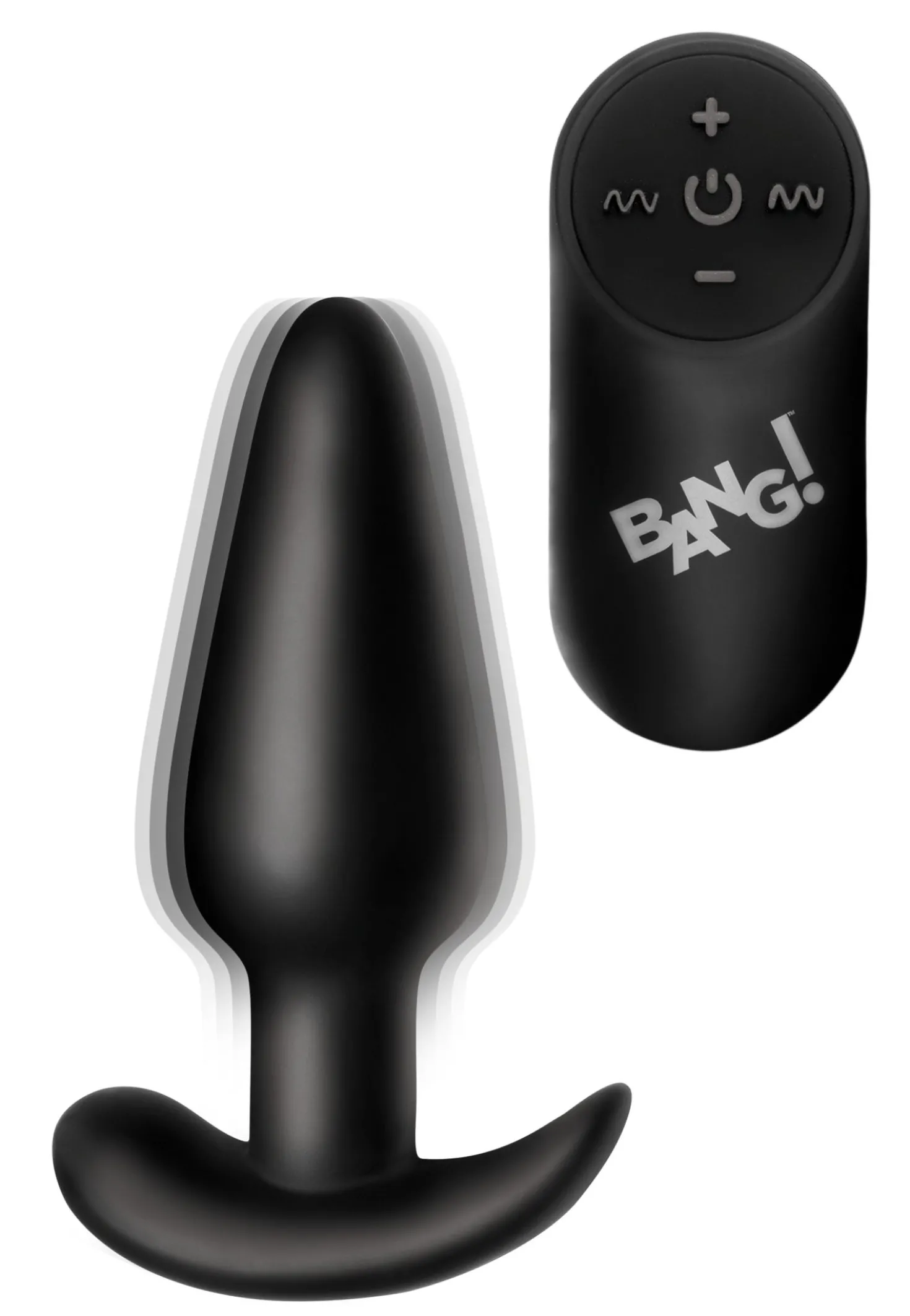 BANG! - Plug Anal Vibrant avec Télécommande -Noir