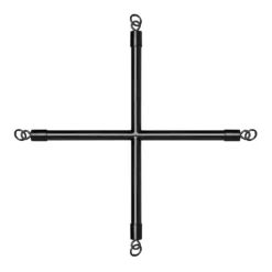 Barre de Crucifixion avec Menottes - Noir
