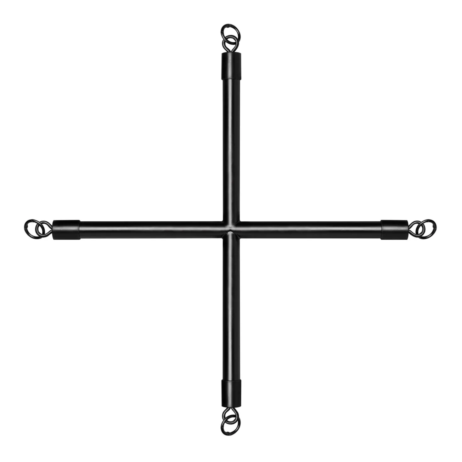Barre de Crucifixion avec Menottes - Noir