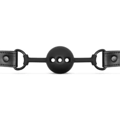 Bedroom Fantasies - Bâillon avec boule en silicone percée - Noir