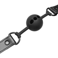 Bedroom Fantasies - Bâillon avec boule en silicone percée - Noir