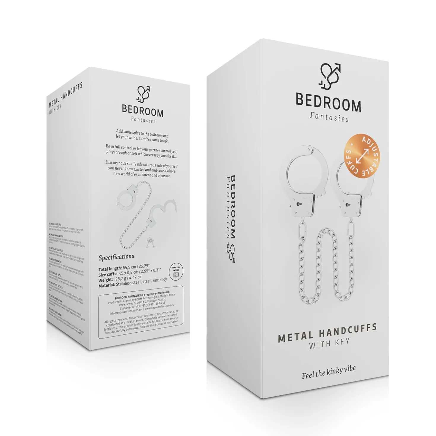Bedroom Fantasies - Menottes Métal - Argent
