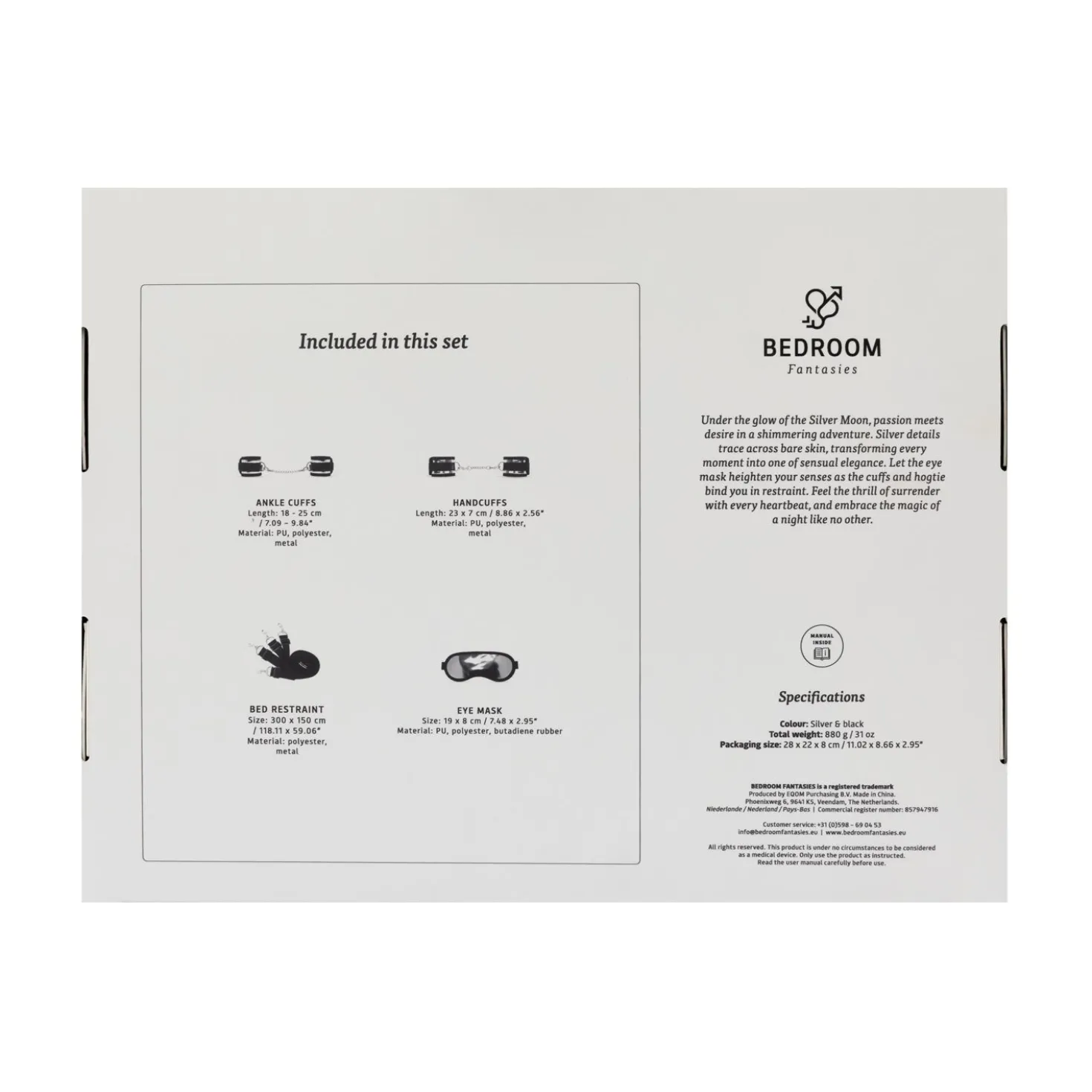 Bedroom Fantasies - Silver Moon Fantasy Play Kit - Bed restraint
