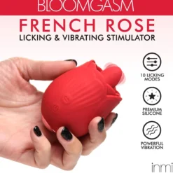 BLOOMGASM - French Rose Stimulateur Léchage et Vibration - Rouge