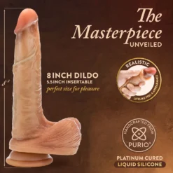 Blush - Renaissance DaVinci Godemichet avec Prépuce Coulissant - 20 cm