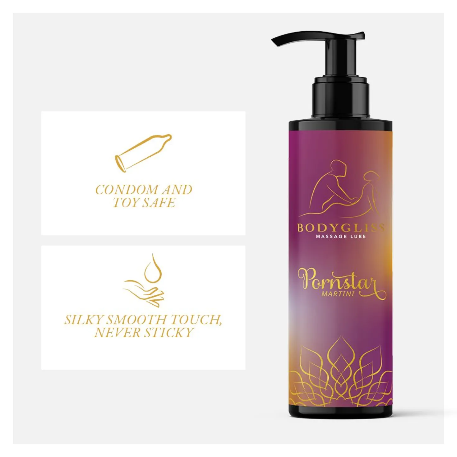 BodyGliss - Huile de Massage et Lubrifiant en 1 Pornstar Martini - 150 ml