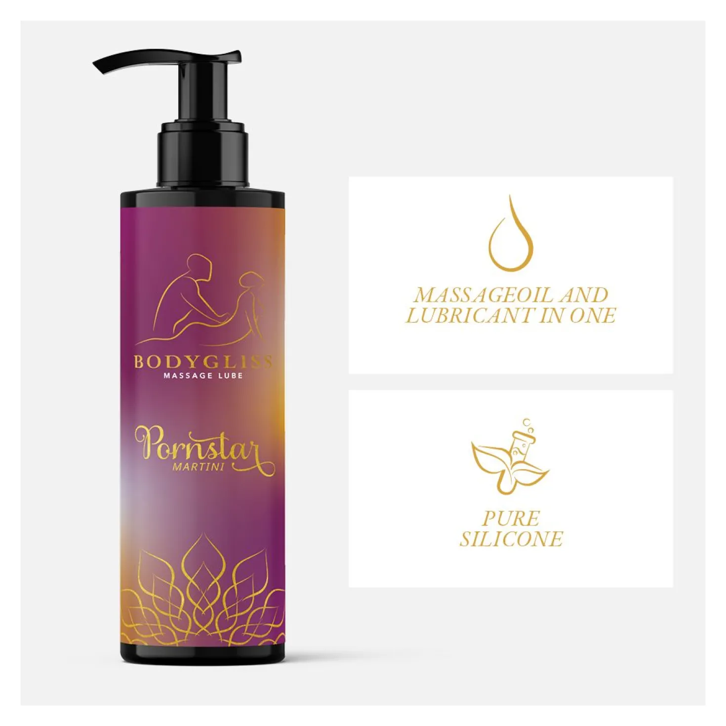 BodyGliss - Huile de Massage et Lubrifiant en 1 Pornstar Martini - 150 ml