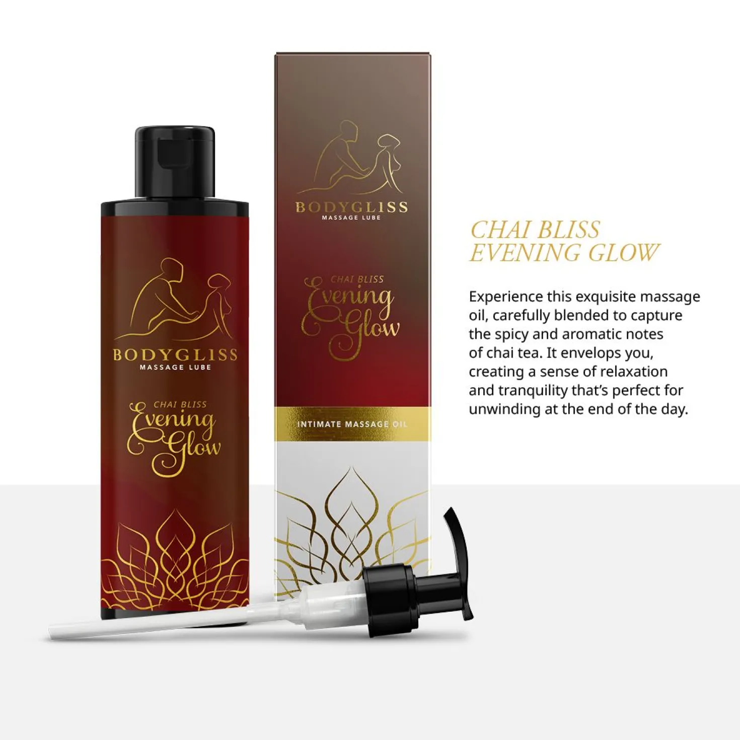 BodyGliss - Huile de Massage et Lubrifiant en 1 Chai Bliss - 150 ml