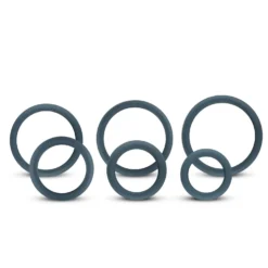 Boners - Lot de 6 anneaux péniens/testiculaires - Silicone