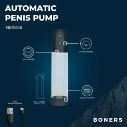 Boners - Pompe à Pénis Automatique avec Masturbateur
