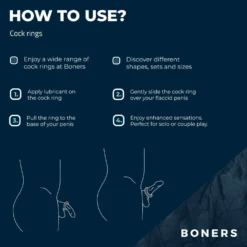 Boners - Set de 3 anneaux péniens - Gris