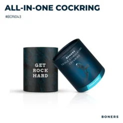 Boners - Triple cockring vibrant - Bleu