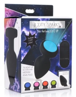 Booty Sparks - Plug anal à voyant LED vibrant - Medium