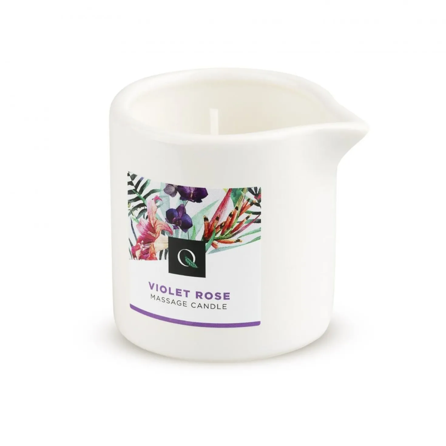 Bougie de massage rose violette Exotiq - 60 g