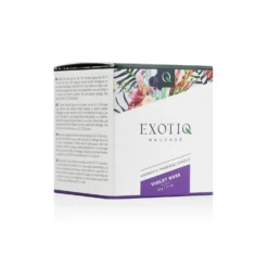 Bougie de massage rose violette Exotiq - 60 g