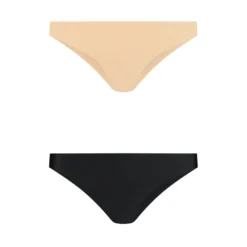 Bye Bra - Invisible Brazilian Nude + Black S