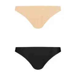 Bye Bra - Invisible Brazilian Nude + Black S