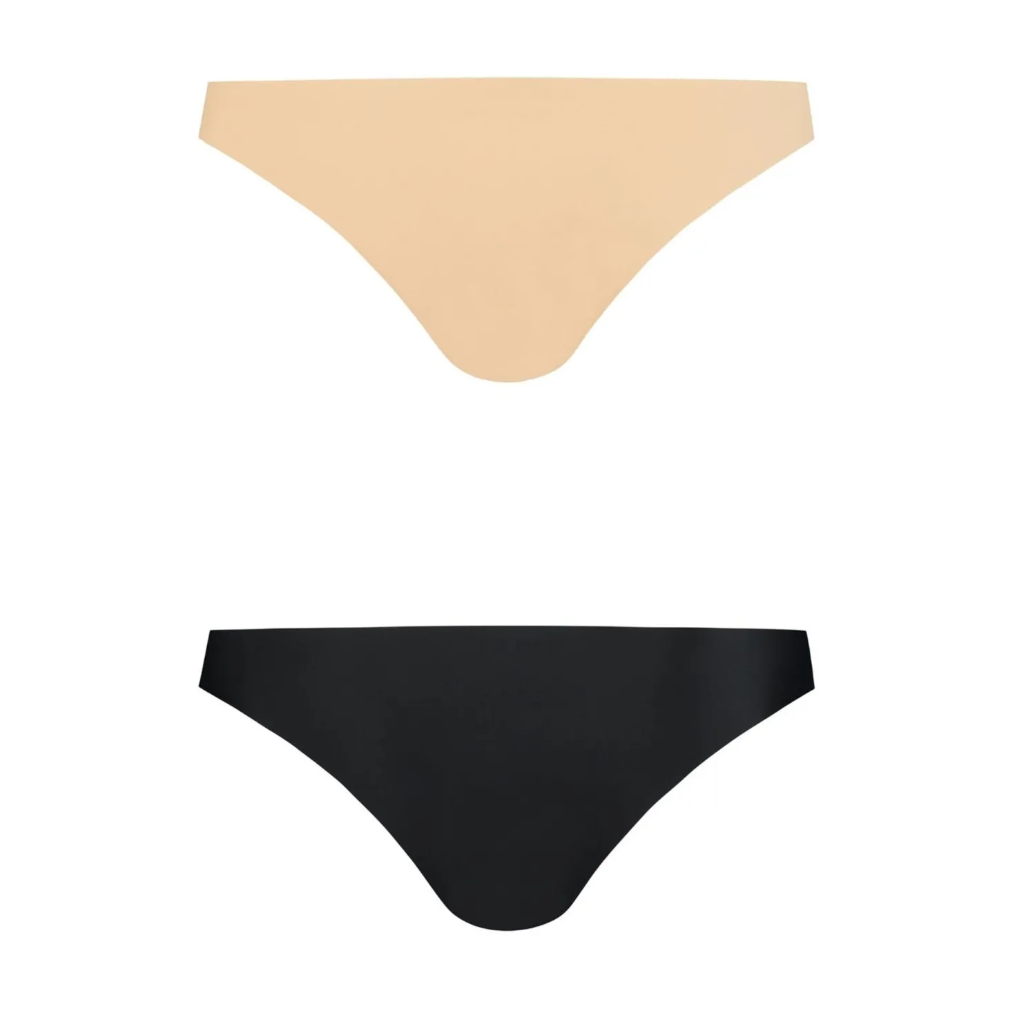 Bye Bra - Invisible Brazilian Nude + Black S