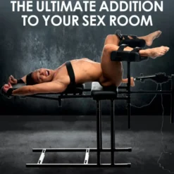 Chaise d'obéissance avec machine à sexe