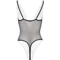 Christine - Body Dewi avec entrejambe ouverte - Noir