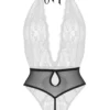 Christine - Body en dentelle "Dina" - Noir