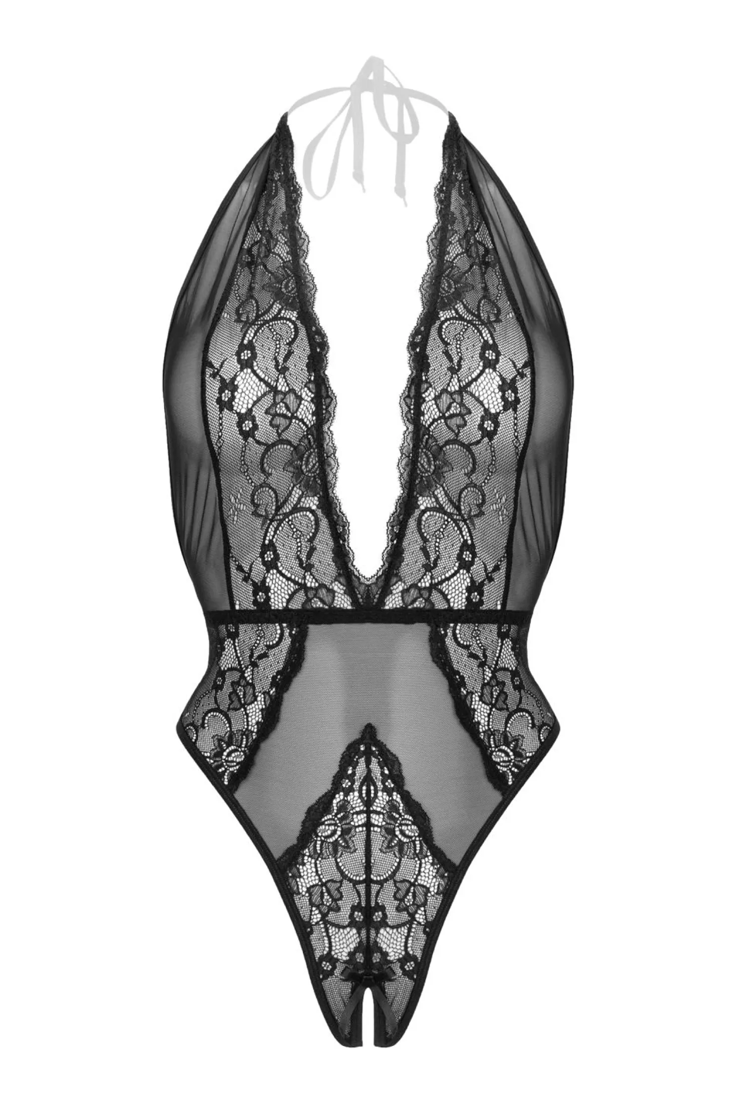 Christine - Body en dentelle "Dina" - Noir