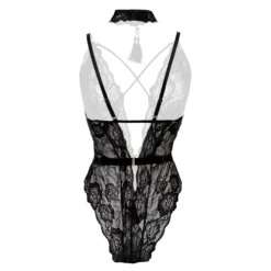 Christine - Body exclusif à l’entrejambe ouvert Aliah - Noir