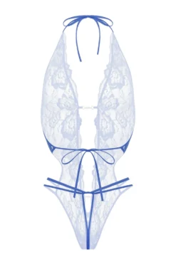 Christine - Body string ouvert à l'entrejambe "Renee" - Bleu