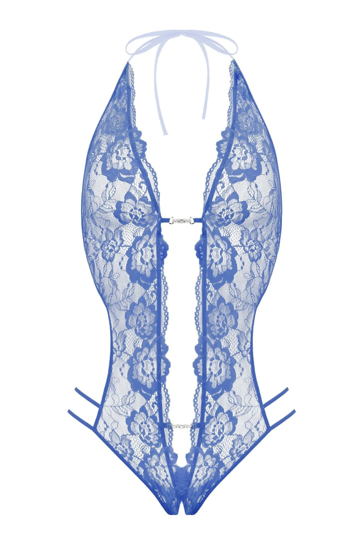 Christine - Body string ouvert à l'entrejambe "Renee" - Bleu