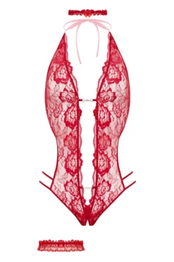 Christine - Body string ouvert à l'entrejambe