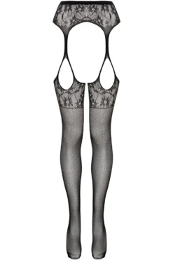 Christine - Collants à jarretelles Sulita - Noir