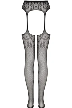 Christine - Collants à jarretelles Sulita - Noir