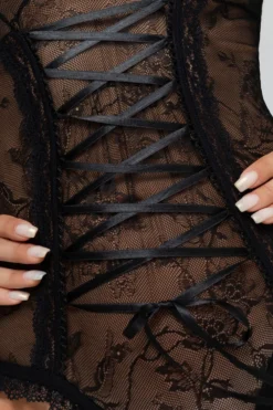 Christine - Crotchless Body Aphrodite - Noir
