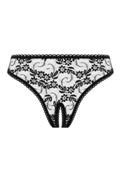 Christine - Culotte Fendue Tara - Noir