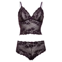 Christine - Ensemble de brassière en dentelle Valérie - Violet