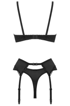 Christine - Ensemble 3 pièces Soutien-gorge Ouvert et Slip Ouvert Gush