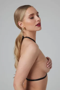 Christine - Harnais à lanières Bralette Obsession - noir