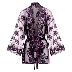 Christine - Kimono en dentelle Graceful - Violet