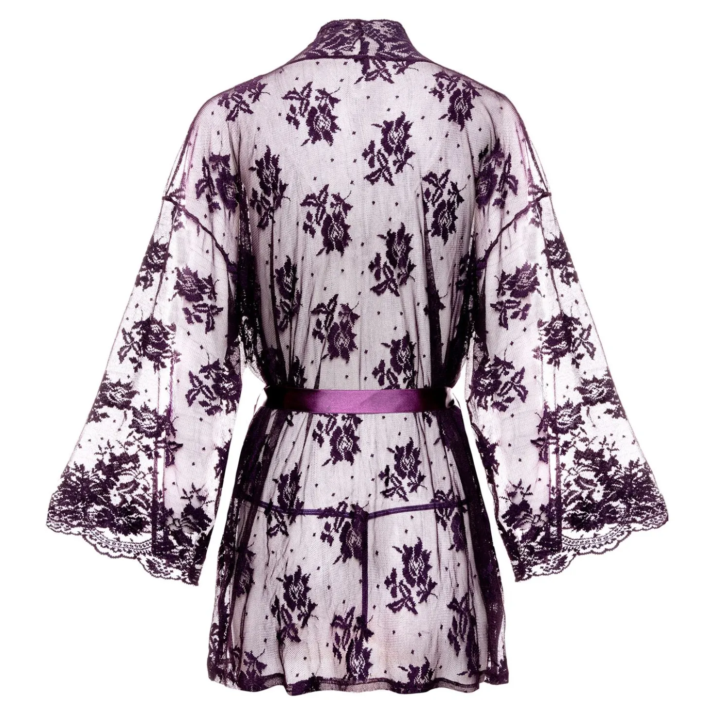 Christine - Kimono en dentelle Graceful - Violet