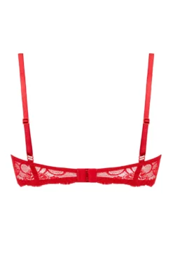 Christine - Soutien-gorge à quart de bonnets en dentelle Marzia - Rouge