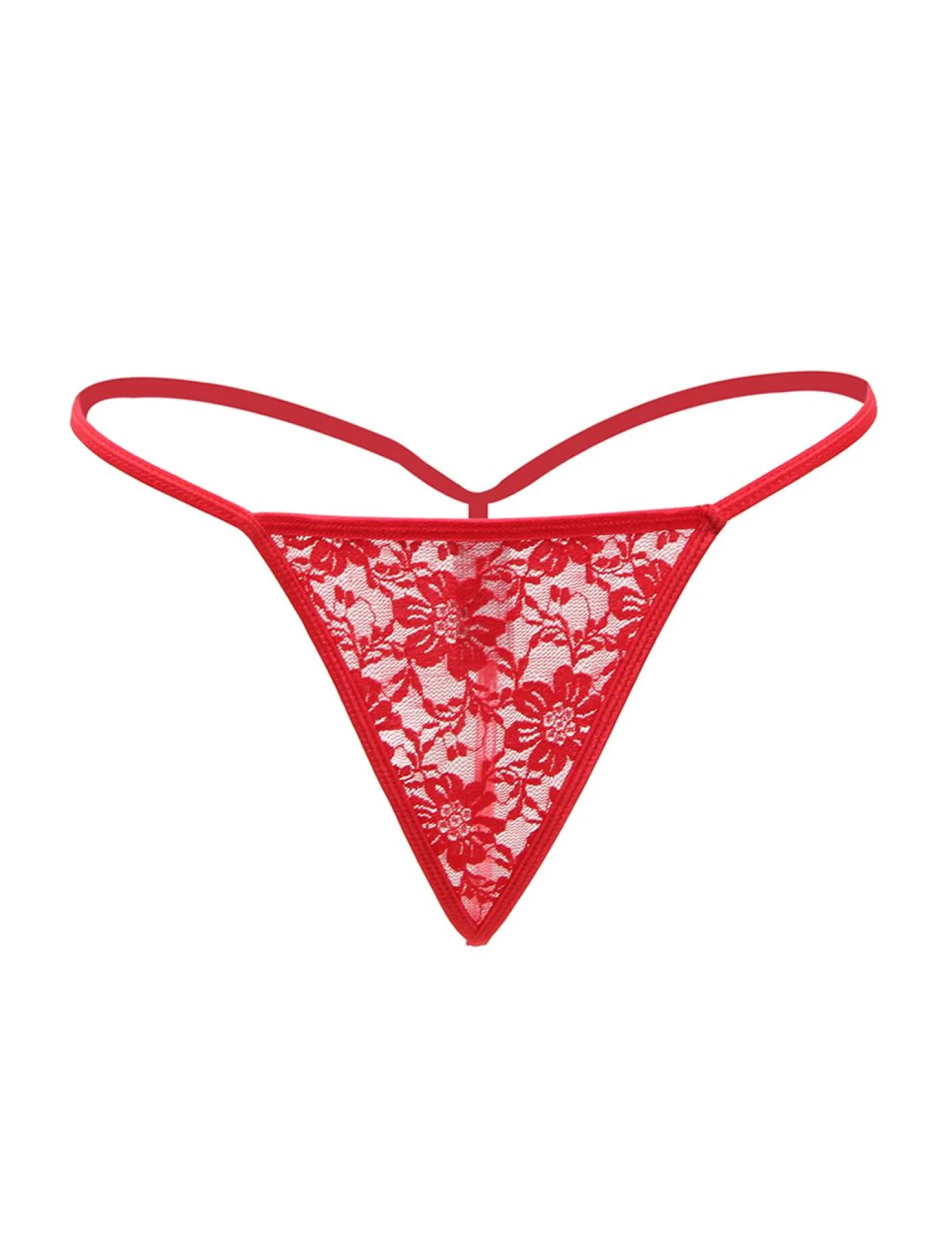 Christine - strings en dentelle - Rouge