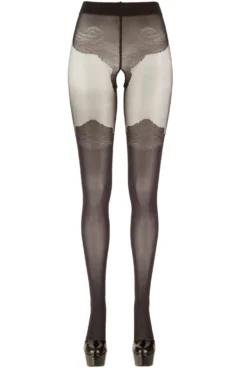 Collants avec un look à bas