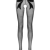 Collants ouverts à l’entrejambe avec une conception à nœud