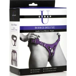 Corset Ceinture Deluxe en Cuir - Violet