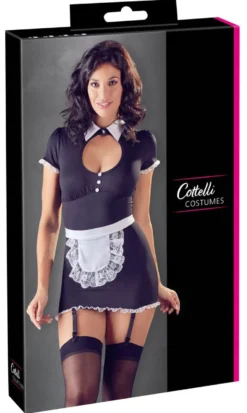 Costume de soubrette sexy avec porte-jarretelles
